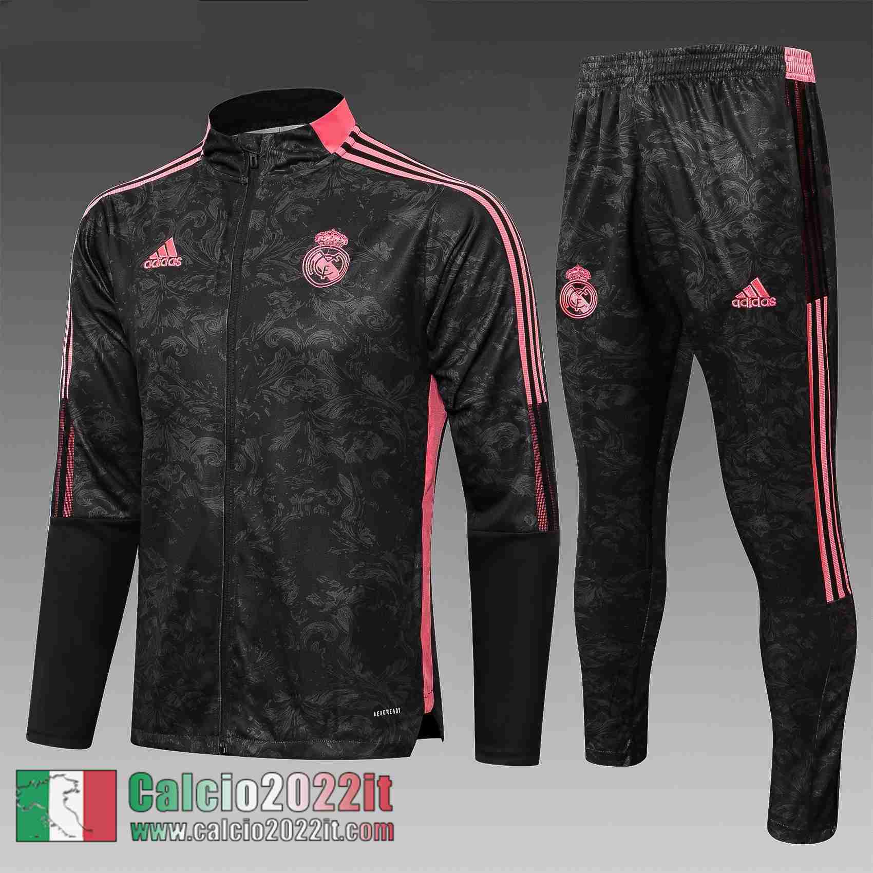 Nero Real Madrid Full-Zip Giacca Bambini TK60 2021 2022