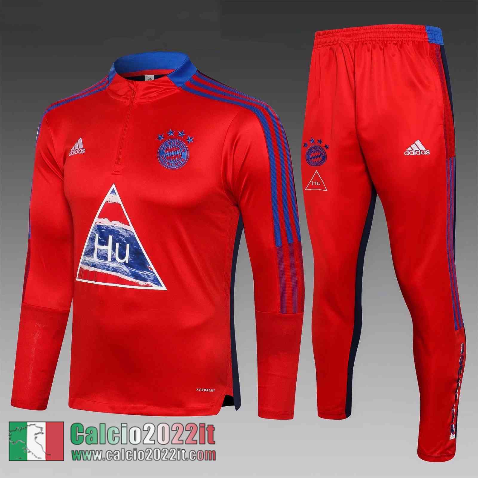 rosso Bayern Monaco Tuta Calcio Bambini TK74 2021 2022