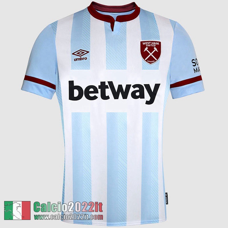 Seconda West Ham United Maglia Calcio Uomo 2021 2022