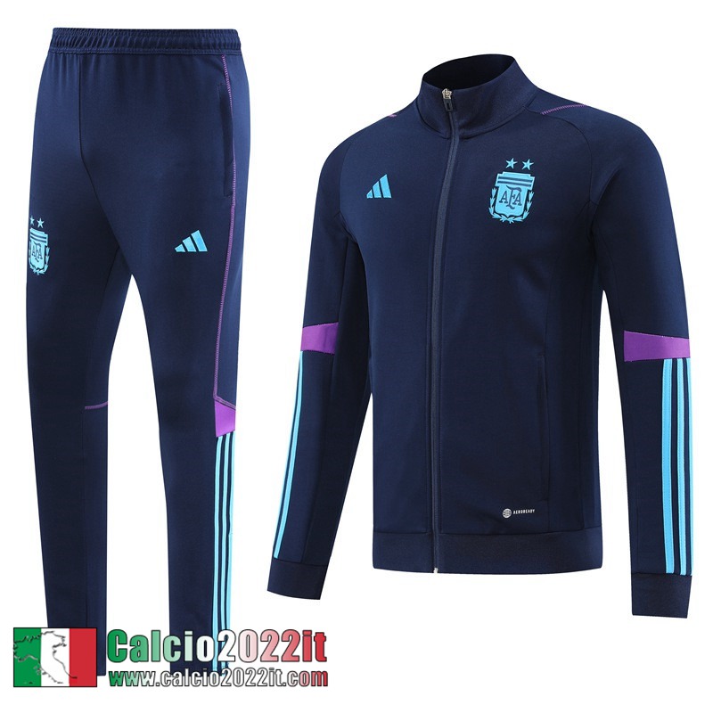 Full Zip Giacca Argentina blu Uomo 2022 2023 JK546