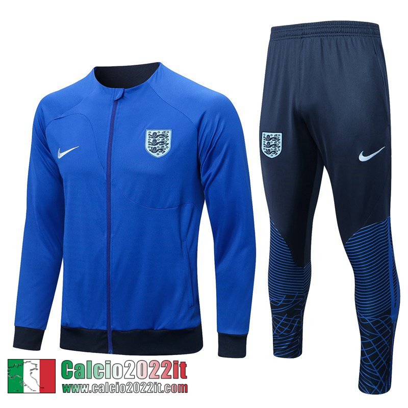 Full Zip Giacca Inghilterra blu Uomo 2022 2023 JK560