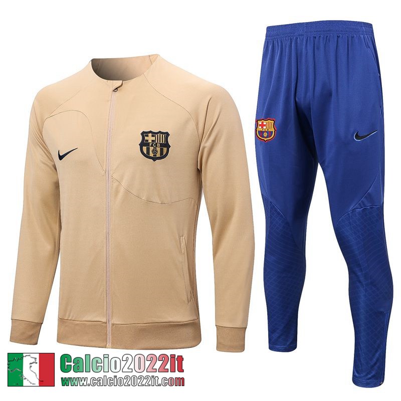 Full Zip Giacca Barcellona Cachi Uomo 2022 2023 JK566