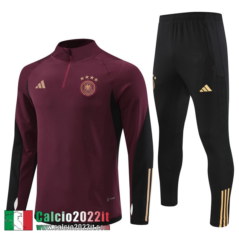 Tute Calcio Germania rosso scuro Uomo 2022 2023 TG511