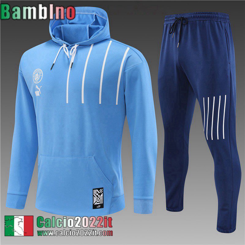 Felpa Sportswear Manchester City cielo blu Bambini 2022 2023 TK387