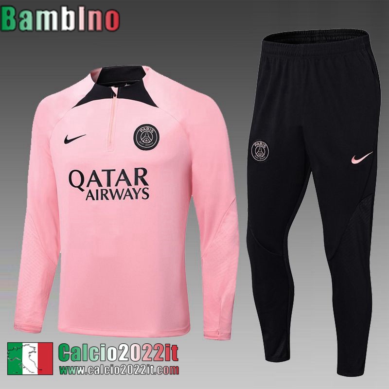 Tute Calcio PSG rosa Bambini 2022 2023 TK397