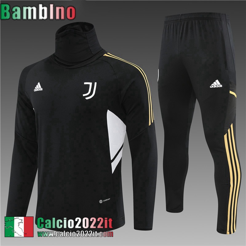 Tute Calcio Juventus Nero Bambini 2022 2023 TK414