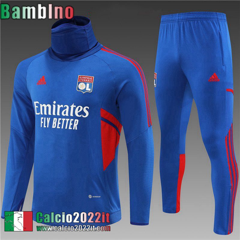 Tute Calcio Lione blu Bambini 2022 2023 TK416