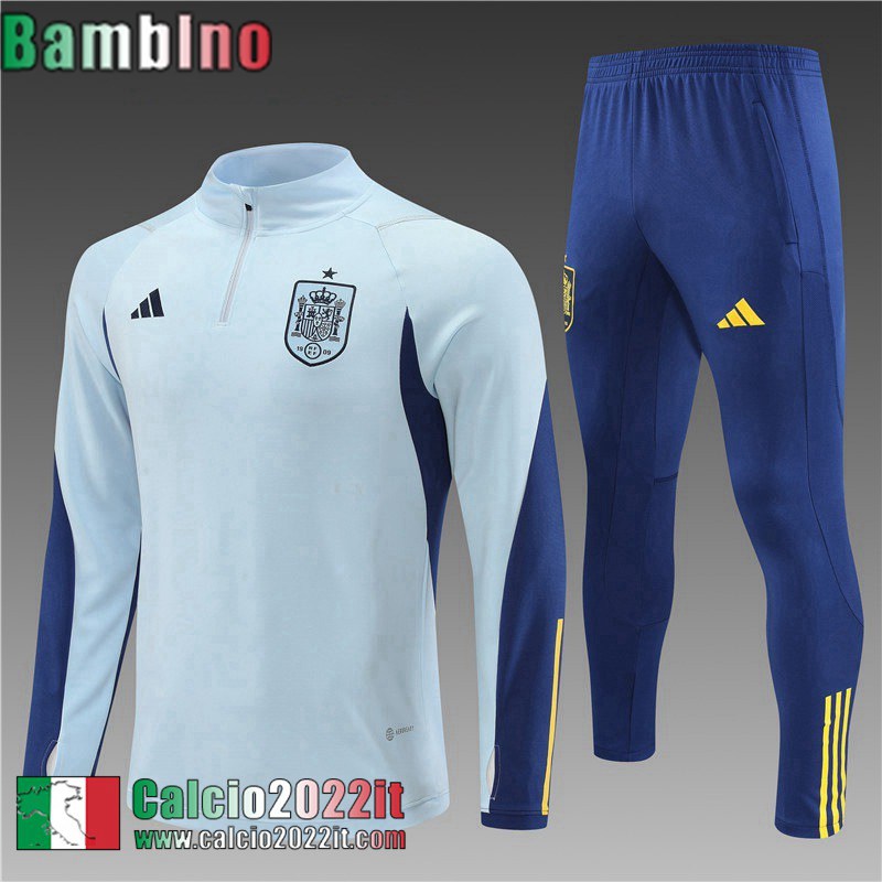 Tute Calcio Spagna azzurro Bambini 2022 2023 TK421