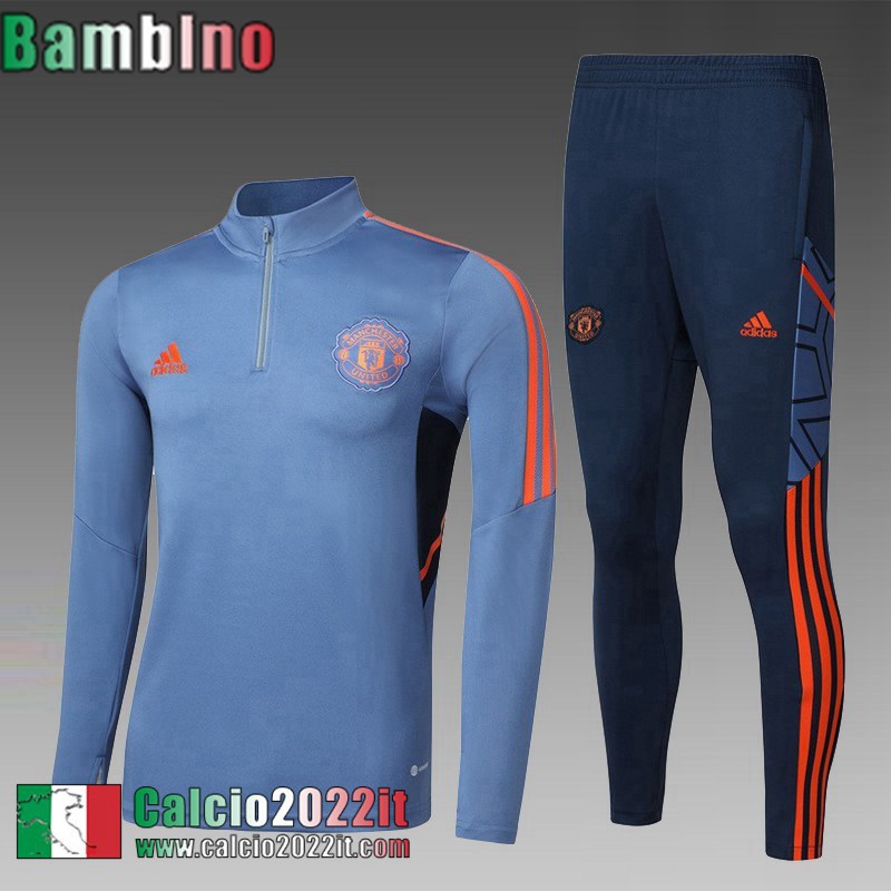 Tute Calcio Manchester United Grigio Bambini 2022 2023 TK481