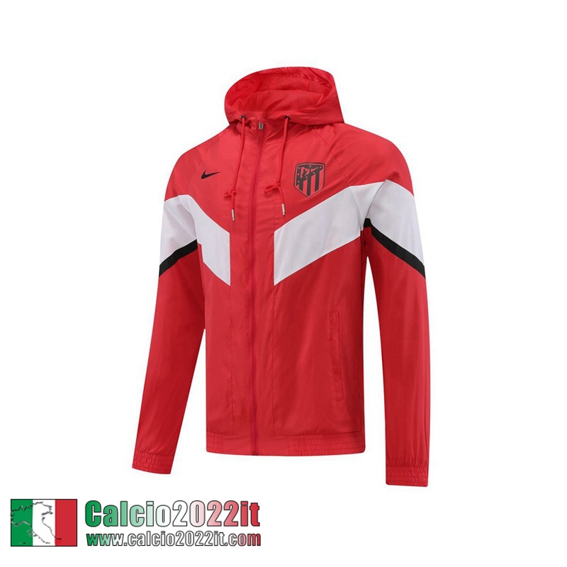 Giacca a vento Cappuccio Atletico Madrid rosso Uomo 2022 2023 WK142