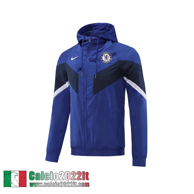 Giacca a vento Cappuccio Chelsea blu Uomo 2022 2023 WK144