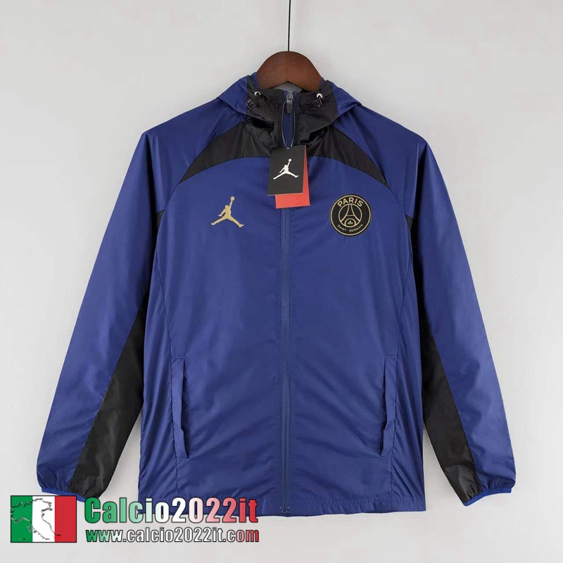 Giacca a vento Cappuccio PSG blu Uomo 2022 2023 WK149