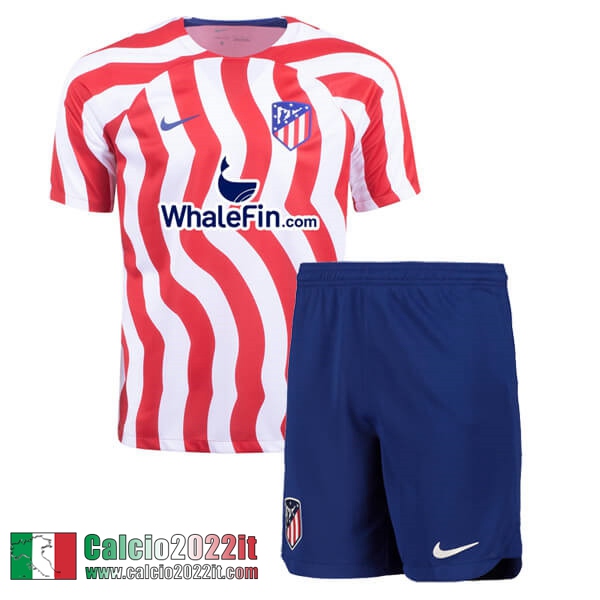 Maglia Calcio Atletico Madrid Prima Bambini 2022 2023