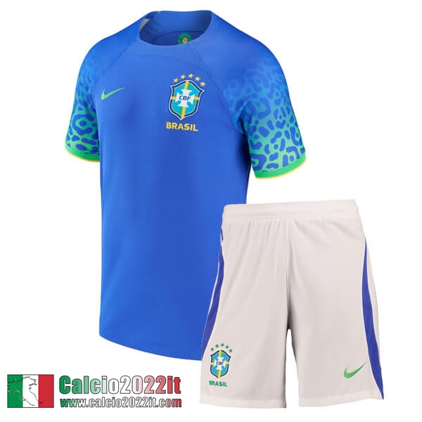 Maglia Calcio Brasile Seconda Bambini 2022 2023
