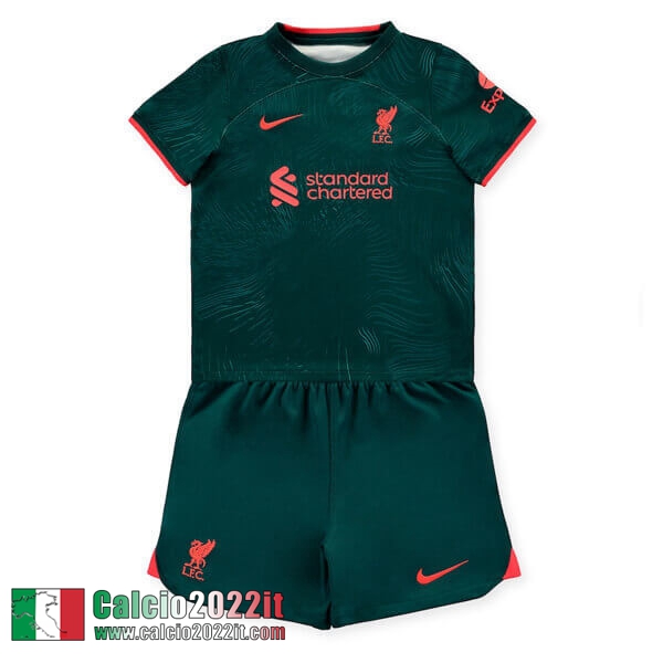 Maglia Calcio Liverpool Terza Bambini 2022 2023