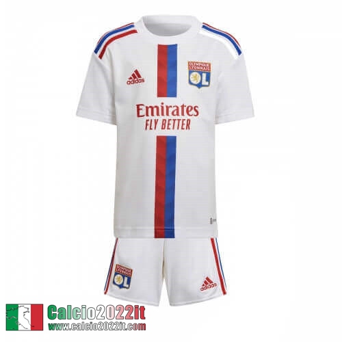 Maglia Calcio Olympique Lione Prima Bambini 2022 2023