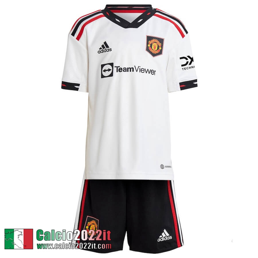 Maglia Calcio Manchester United Seconda Bambini 2022 2023