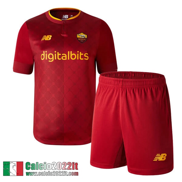 Maglia Calcio AS Rome Prima Bambini 2022 2023