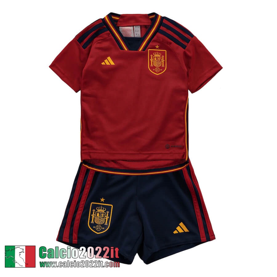 Maglia Calcio Spagna Prima Bambini 2022 2023