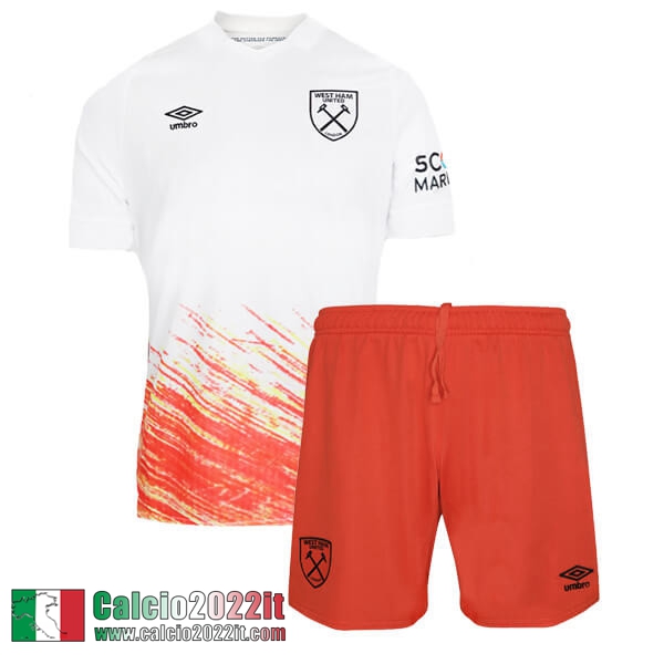 Maglia Calcio West Ham United Terza Bambini 2022 2023