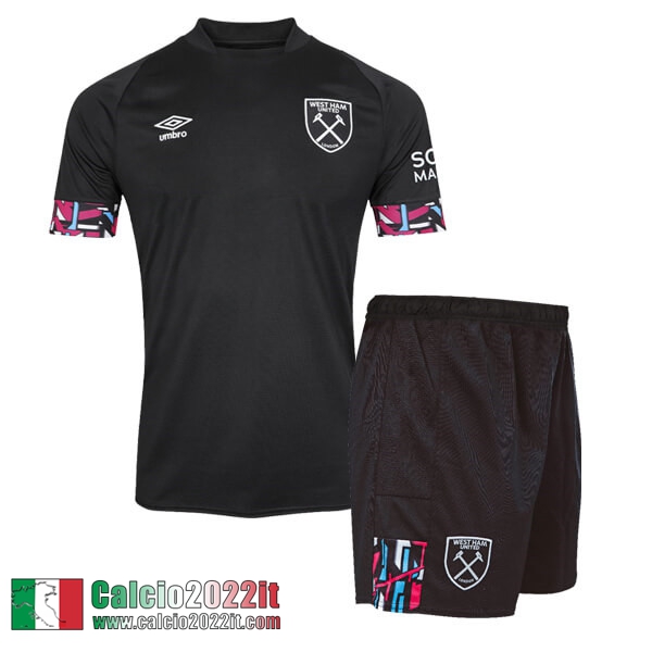 Maglia Calcio West Ham United Seconda Bambini 2022 2023