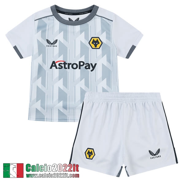 Maglia Calcio Wolverhampton Wanderers Terza Bambini 2022 2023