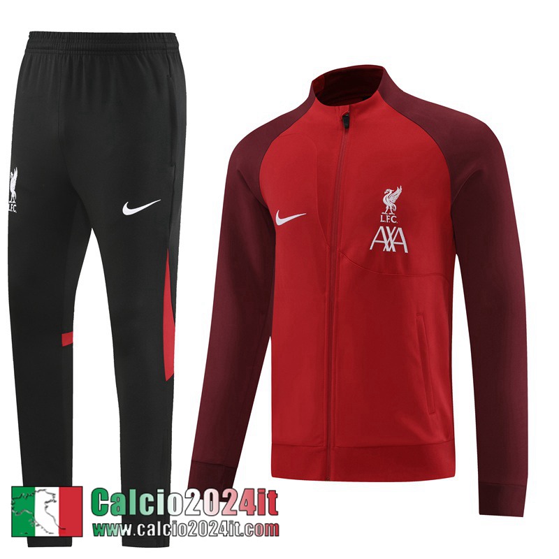 Liverpool Full Zip Giacca rosso Uomo 22 23 JK590