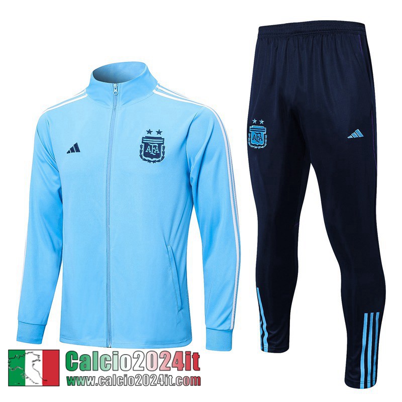 Argentina Full Zip Giacca cielo blu Uomo 22 23 JK615