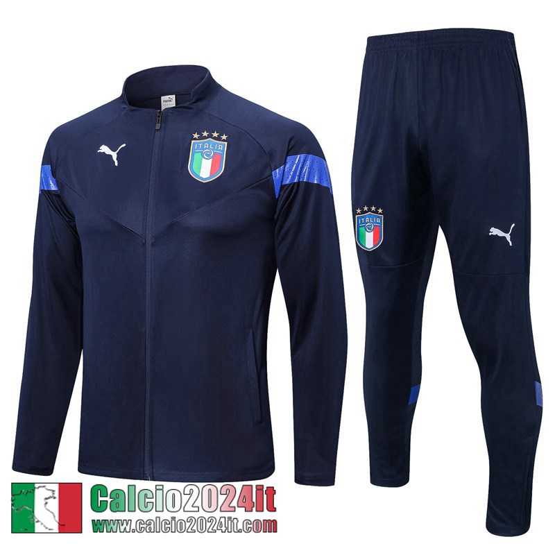 Italia Full Zip Giacca blu navy Uomo 22 23 JK618