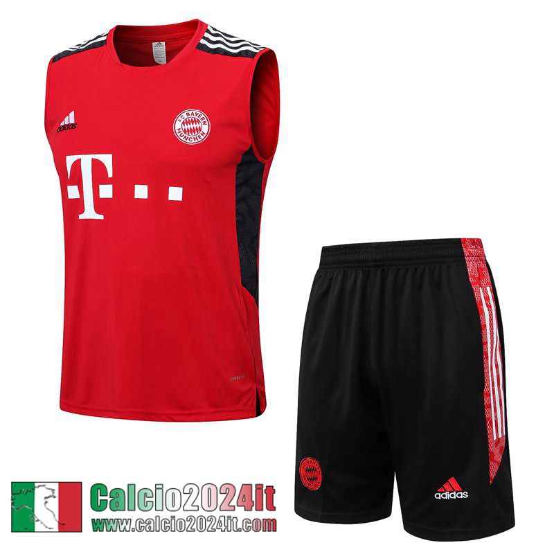 Bayern Monaco Tute Calcio Senza maniche rosso Uomo 22 23 TG602