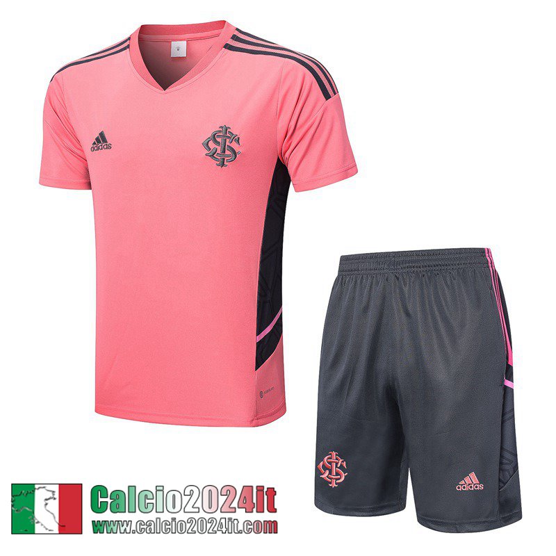 Internacional Tute Calcio T Shirt rosa Uomo 22 23 TG604