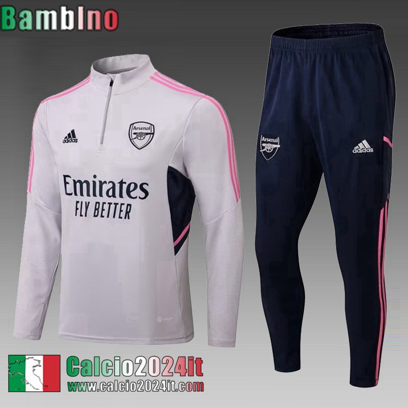 Arsenal Tute Calcio grigio Bambini 22 23 TK493