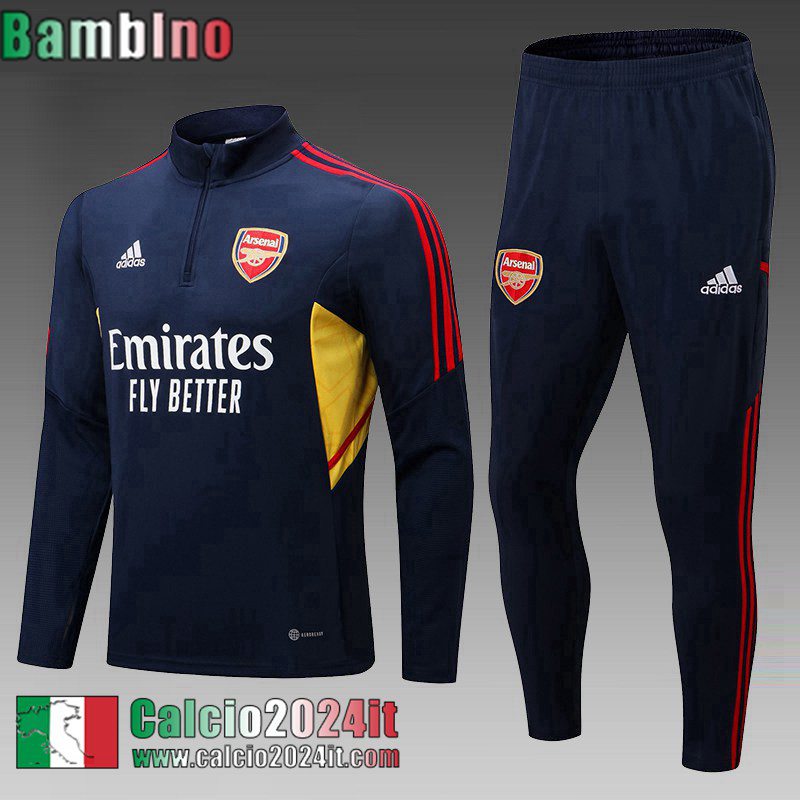 Arsenal Tute Calcio blu navy Bambini 22 23 TK497