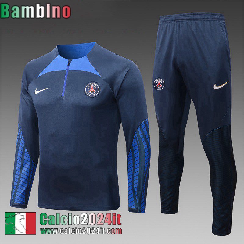 PSG Tute Calcio blu navy Bambini 22 23 TK518