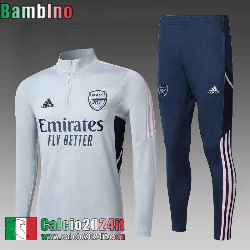 Arsenal Tute Calcio grigio Bambini 22 23 TK528