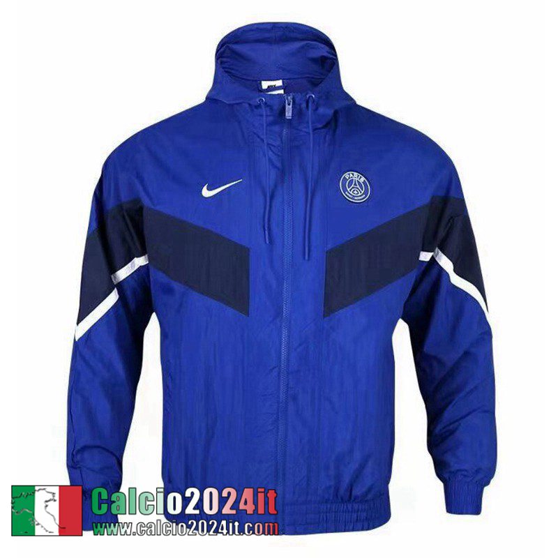 PSG Giacca a vento Cappuccio blu Uomo 22 23 WK232