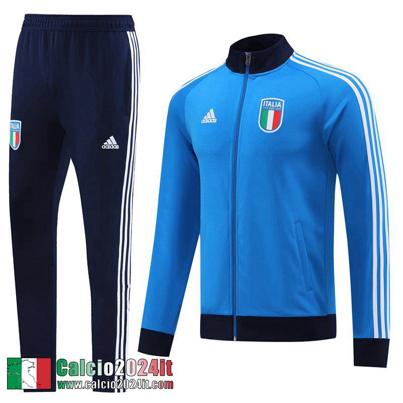 Full Zip Giacca Italie cielo blu Uomo 2022 2023 JK645