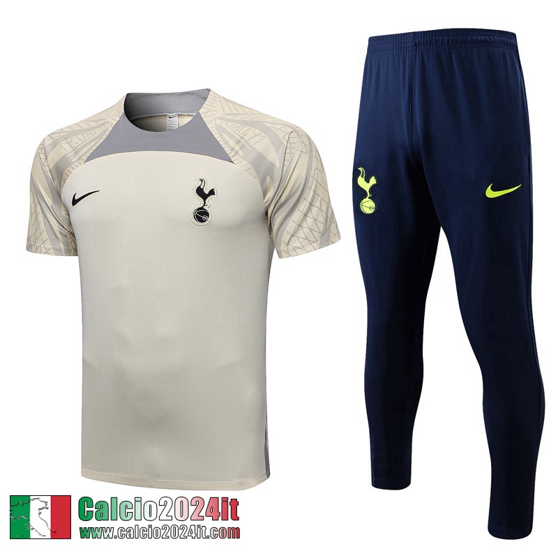 Tute Calcio T Shirt Tottenham Hotspur giallo chiaro Uomo 2022 2023 TG634