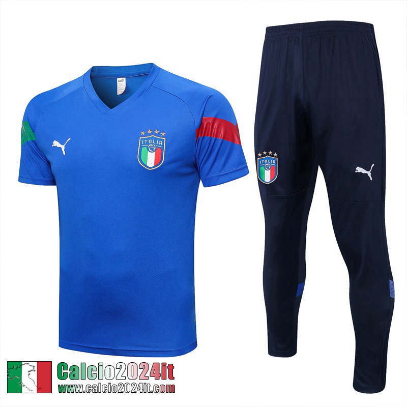 Tute Calcio T Shirt Italie blu Uomo 2022 2023 TG635