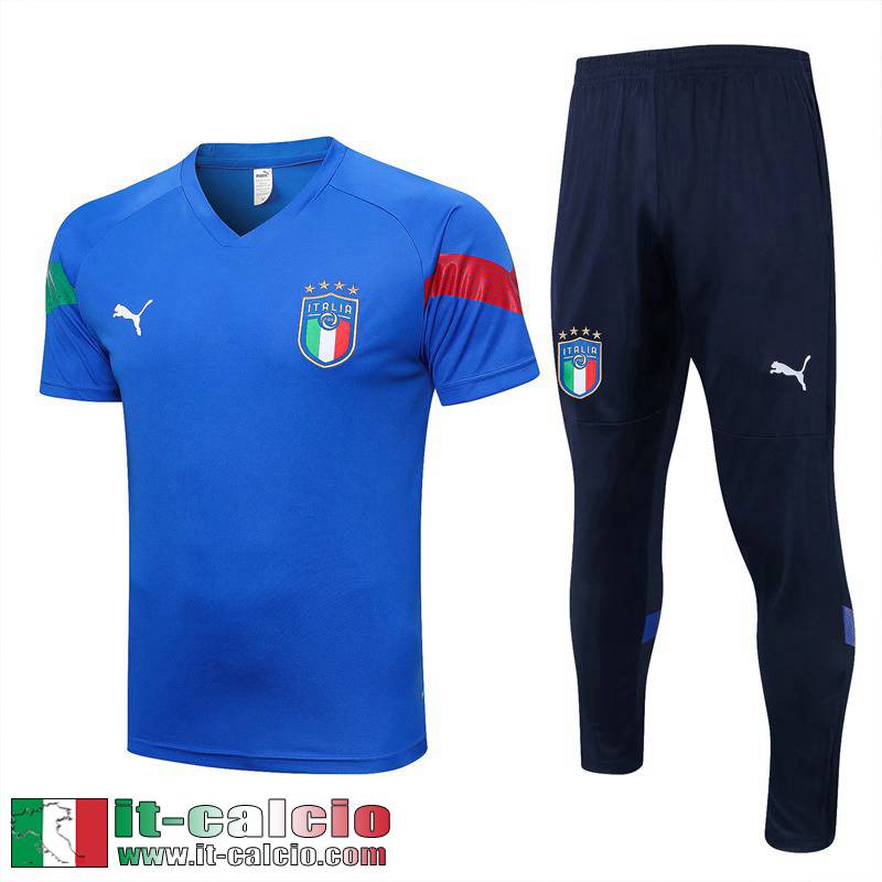 Tute Calcio T Shirt Italie blu Uomo 2022 2023 TG635