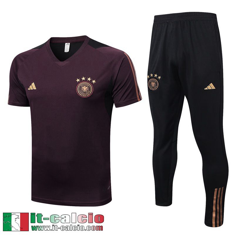 Tute Calcio T Shirt Allemagne Marrone scuro Uomo 2022 2023 TG640