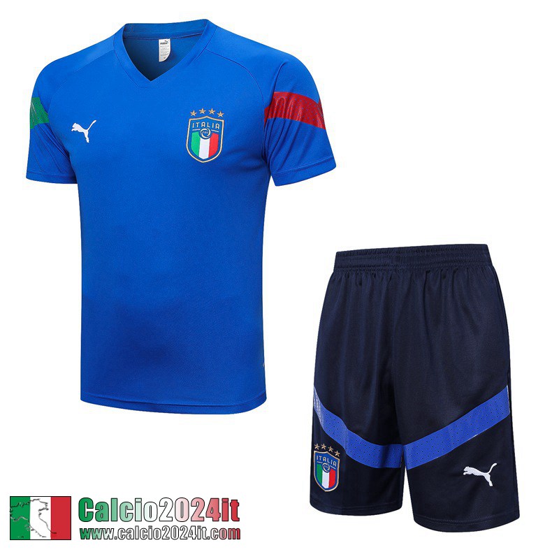 Tute Calcio T Shirt Italie blu Uomo 2022 2023 TG646