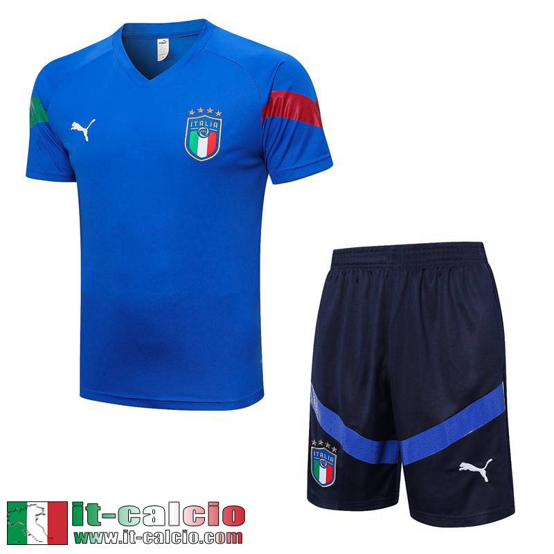 Tute Calcio T Shirt Italie blu Uomo 2022 2023 TG646