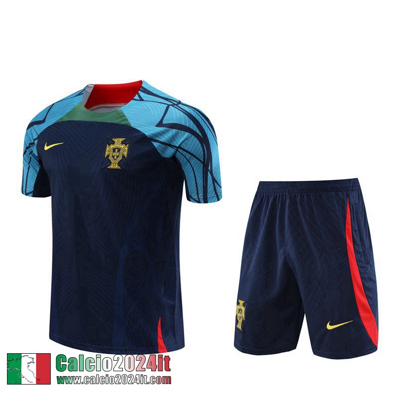 Tute Calcio T Shirt Portugal blu navy Uomo 2022 2023 TG656