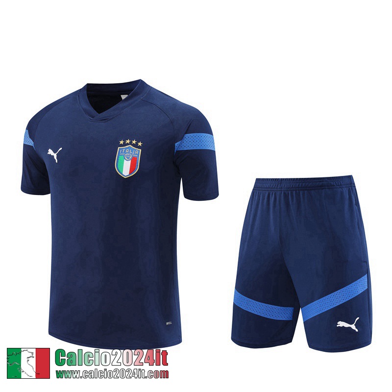 Tute Calcio T Shirt Italie blu navy Uomo 2022 2023 TG666