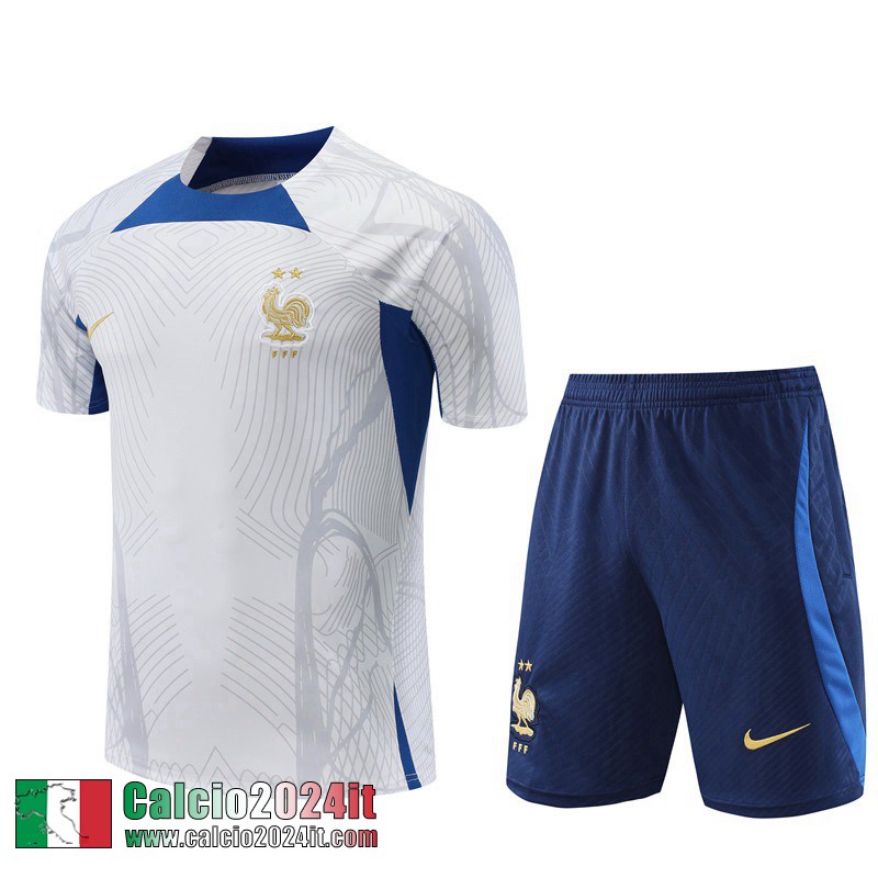 Tute Calcio T Shirt France Bianco Uomo 2022 2023 TG668