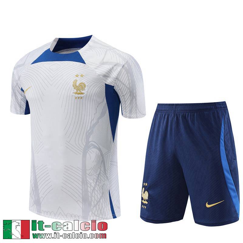 Tute Calcio T Shirt France Bianco Uomo 2022 2023 TG668