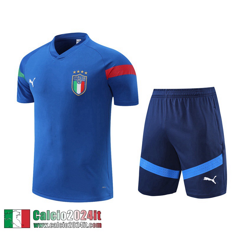 Tute Calcio T Shirt Italie blu Uomo 2022 2023 TG675