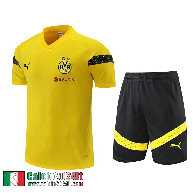 Tute Calcio T Shirt Dortmund giallo Uomo 2022 2023 TG676