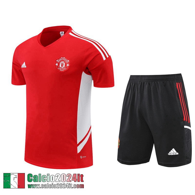 Tute Calcio T Shirt Manchester United rosso Uomo 2022 2023 TG677